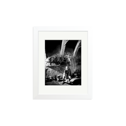 Picasso Painting with Light Framed Print White Small