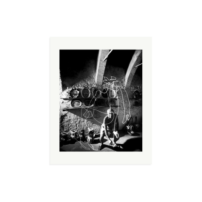 Picasso Painting with Light Framed Print Print Only Medium