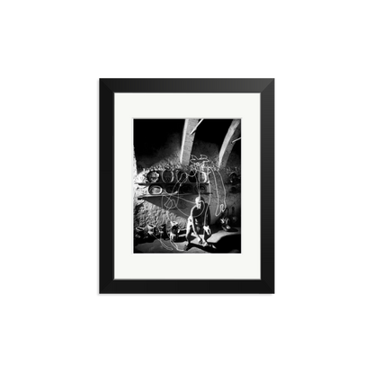 Picasso Painting with Light Framed Print Black Small