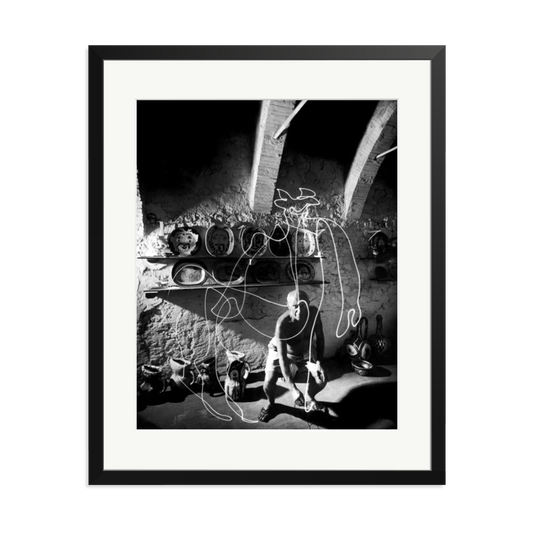 Picasso Painting with Light Framed Print