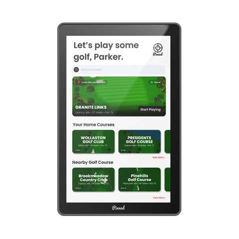 Pinned Golf The Caddie GPS Tablet