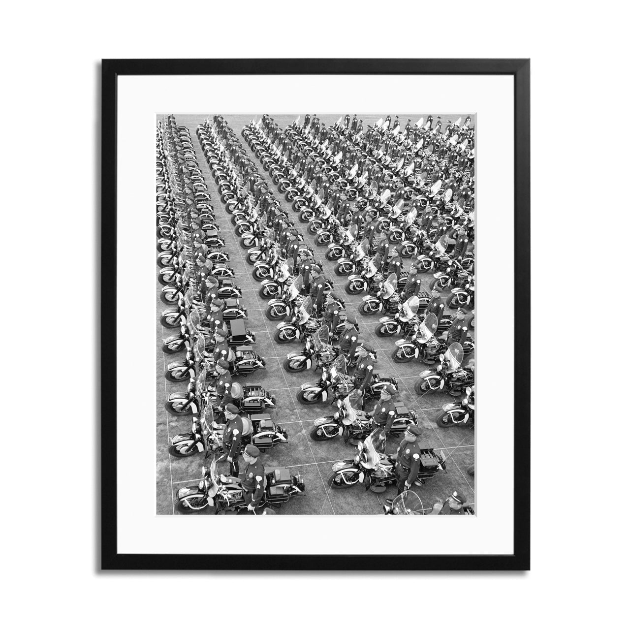 LA Police Motorcycle Framed Print