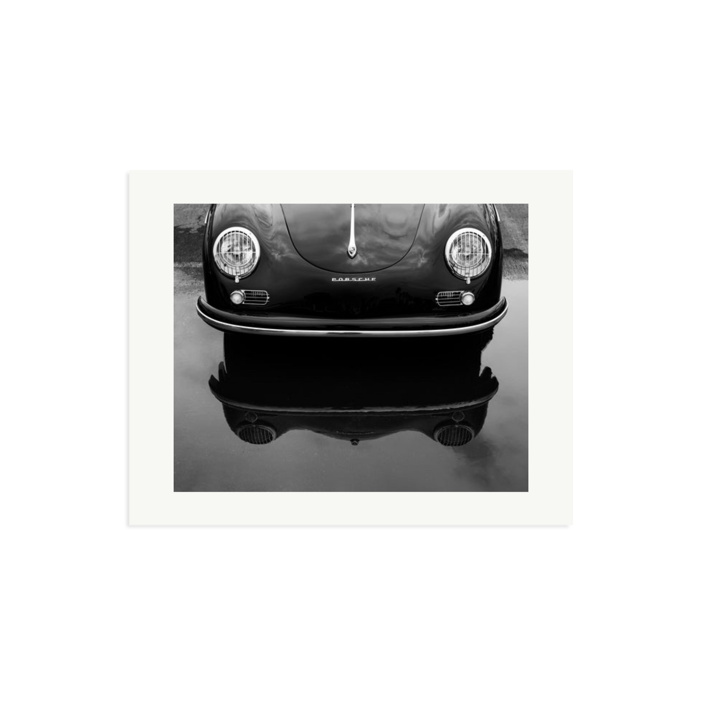 Porsche 356 Nose Framed Print Print Only Medium