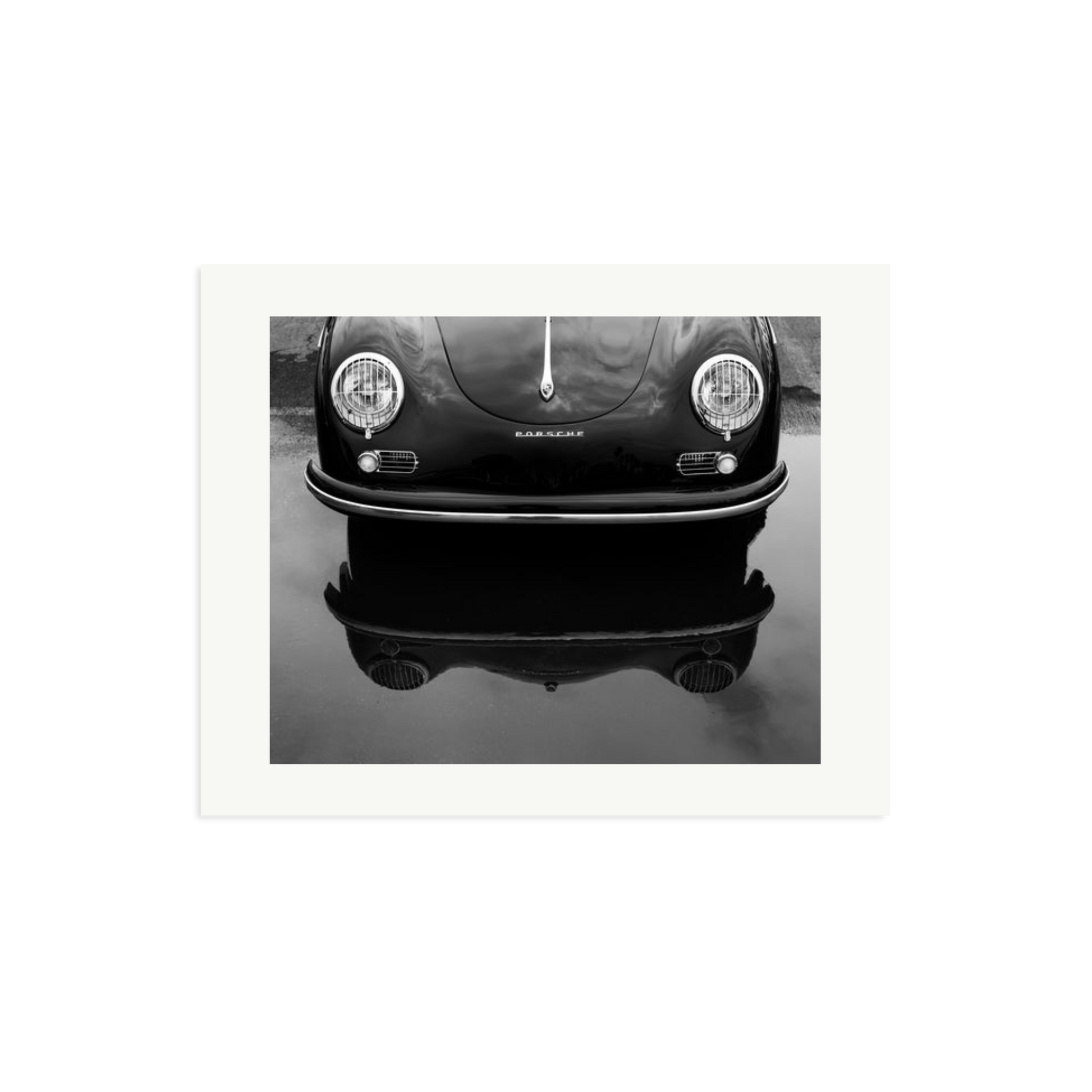Porsche 356 Nose Framed Print Print Only Medium