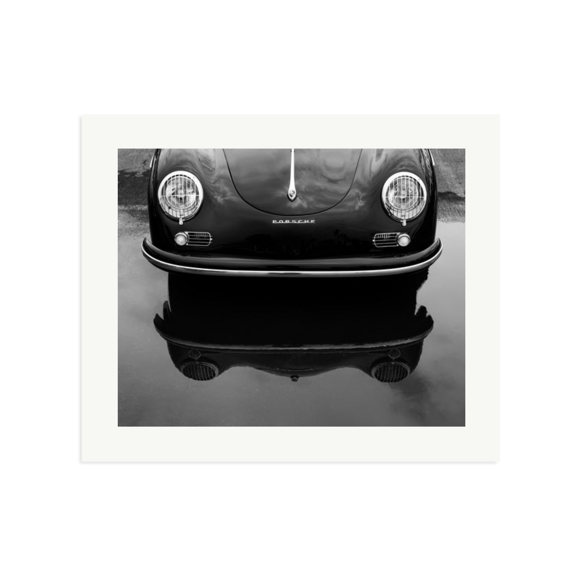 Porsche 356 Nose Framed Print Print Only Large