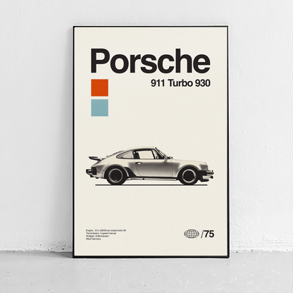 Porsche 911 Turbo 930 Poster
