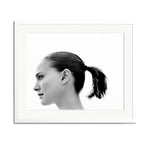 Natalie Portman Framed Print - White Frame
