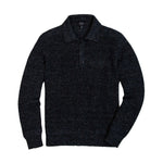 Rivay Porto Linen Cotton Sweater in Black Marl - Black Marl
