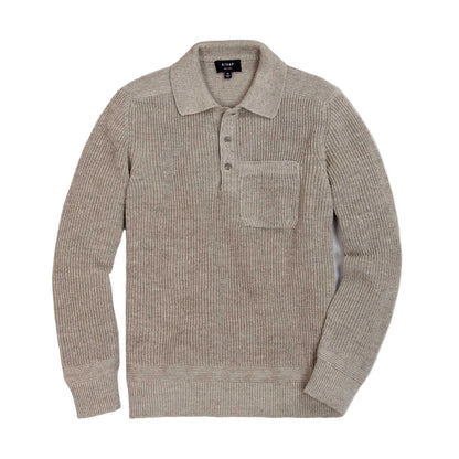 Porto Linen Cotton Sweater in Driftwood