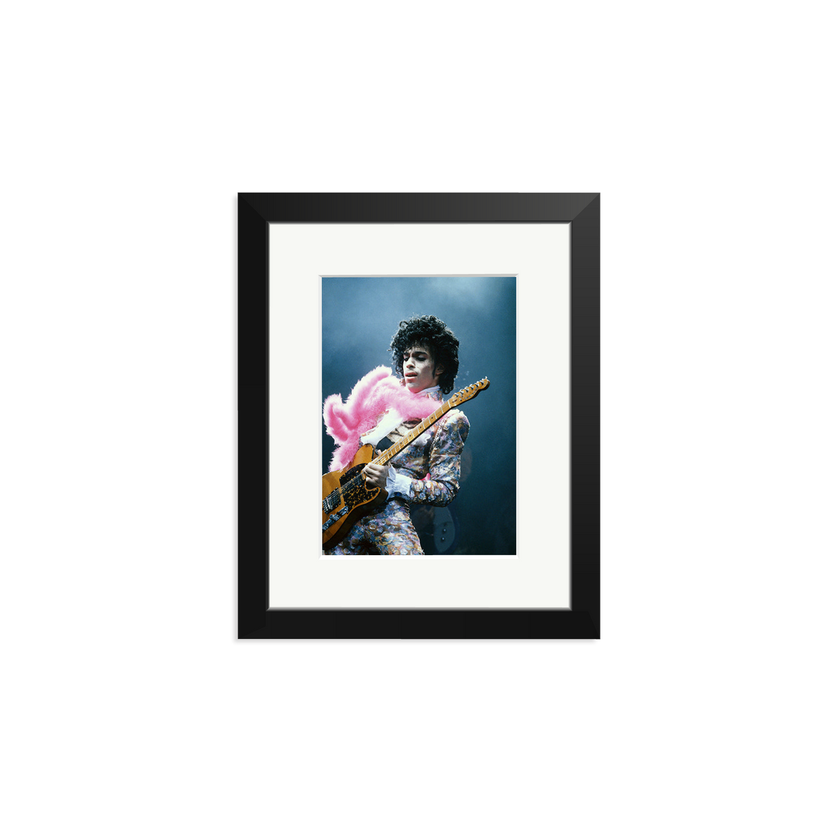 Prince in Los Angeles 1985 Framed Print Black Small