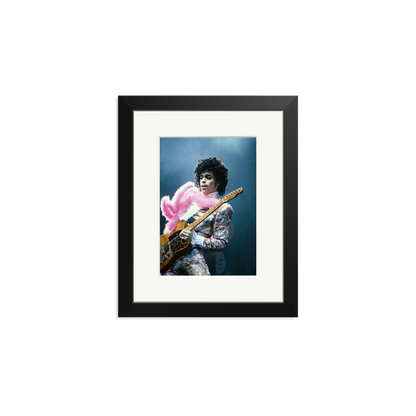 Prince in Los Angeles 1985 Framed Print Black Small