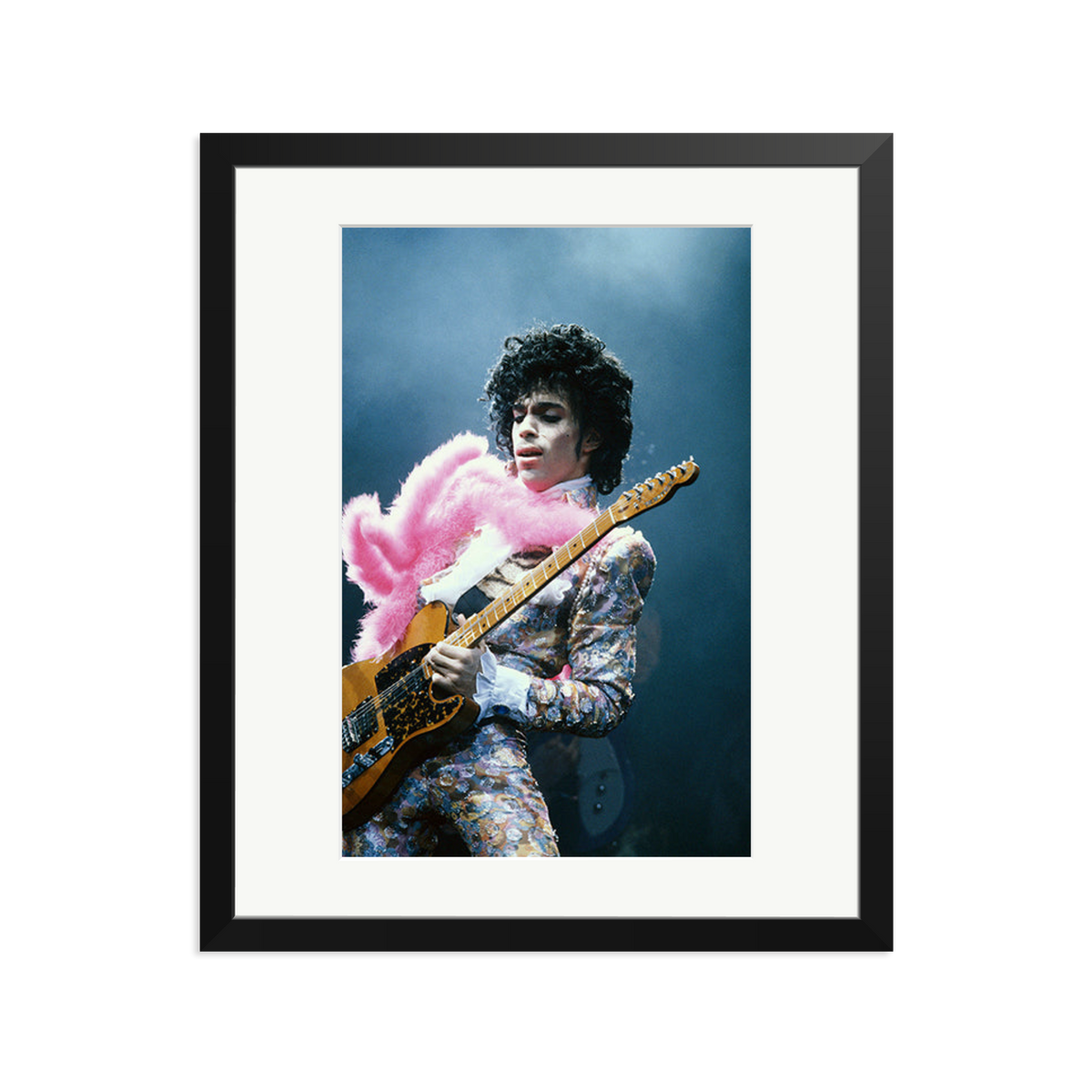 Prince in Los Angeles 1985 Framed Print Black Large