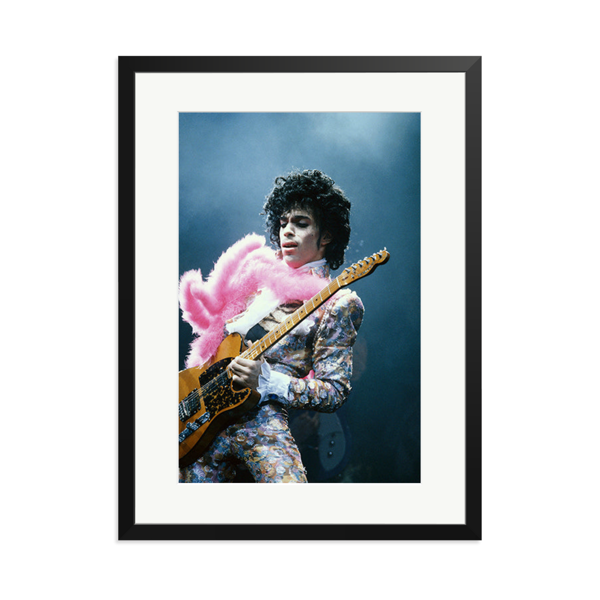 Prince in Los Angeles 1985 Framed Print Black XL