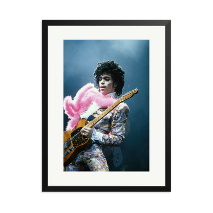 Prince in Los Angeles 1985 Framed Print Black XL