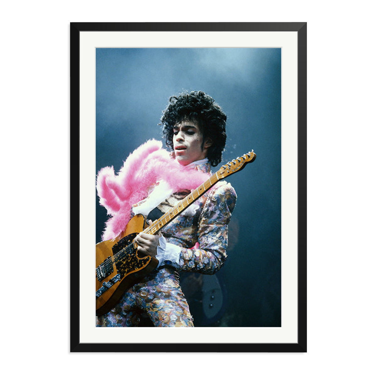 Prince in Los Angeles 1985 Framed Print Black XXL