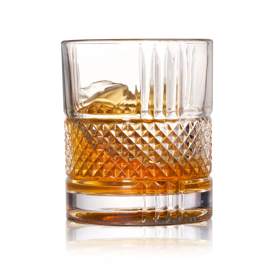 Revolve Crystal Spinning Whiskey Glass