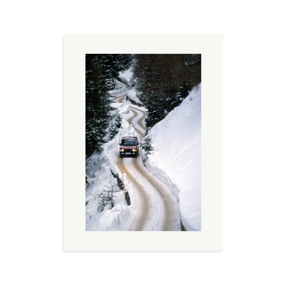 Range Rover Classic in the Alps Framed Print