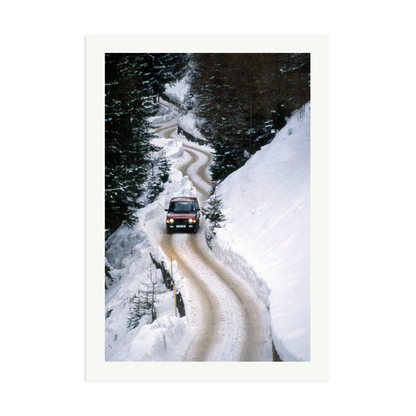 Range Rover Classic in the Alps Framed Print Print Only XXL