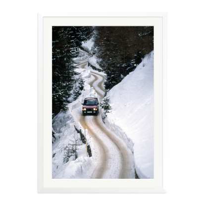 Range Rover Classic in the Alps Framed Print