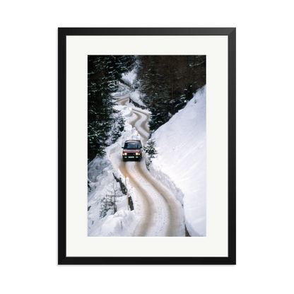 Range Rover Classic in the Alps Framed Print