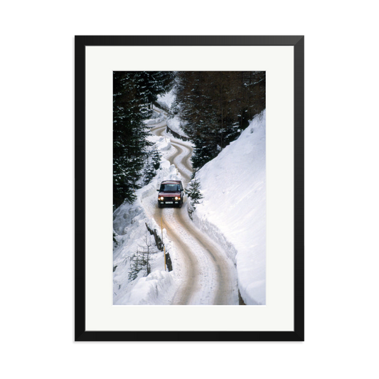 Range Rover Classic in the Alps Framed Print