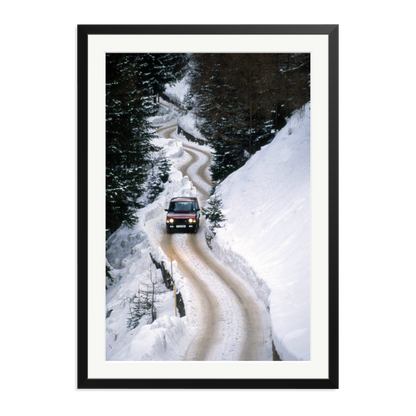 Range Rover Classic in the Alps Framed Print