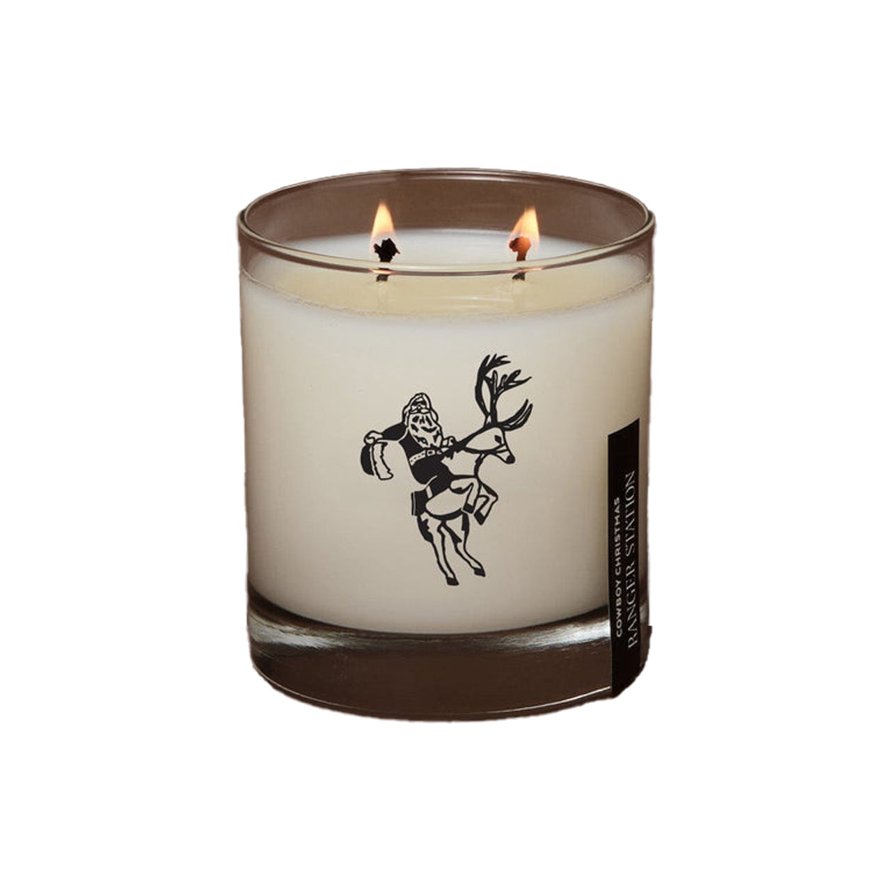 Ranger Station Cowboy Christmas Candle