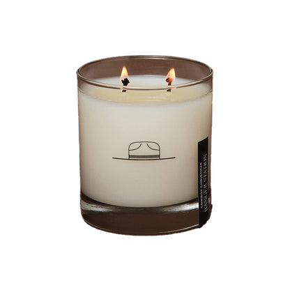 Ranger Station Cowboy Christmas Candle