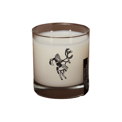 Ranger Station Cowboy Christmas Candle