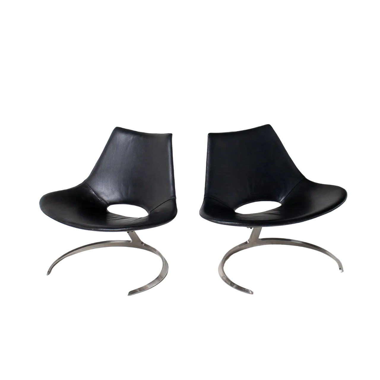 "Scimitar" Lounge Chairs by Preben Fabricius and Jørgen Kastholm