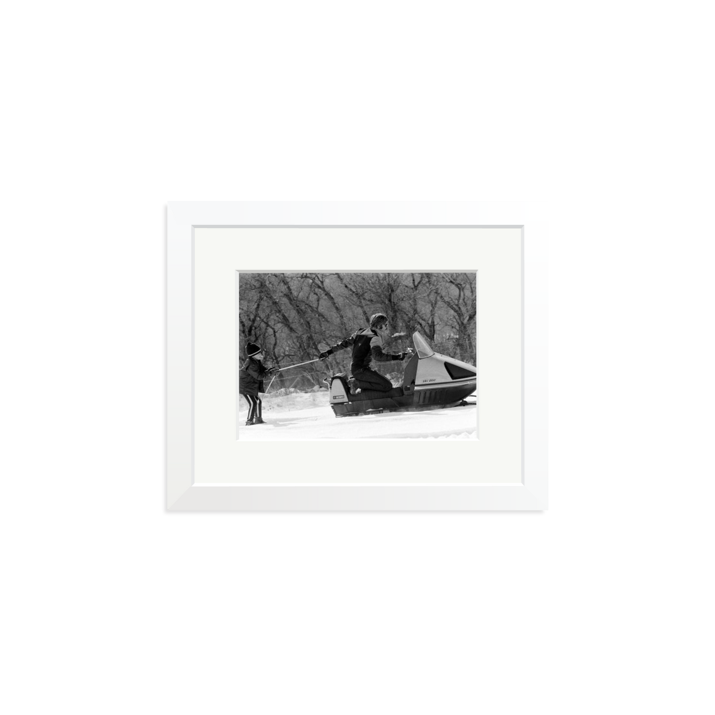 Robert Redford Snowmobile Framed Print