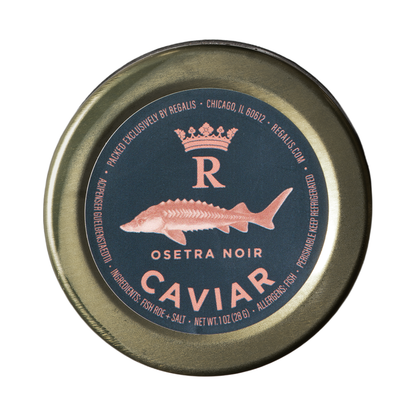 Regalis Osetra Noir Caviar 1 oz