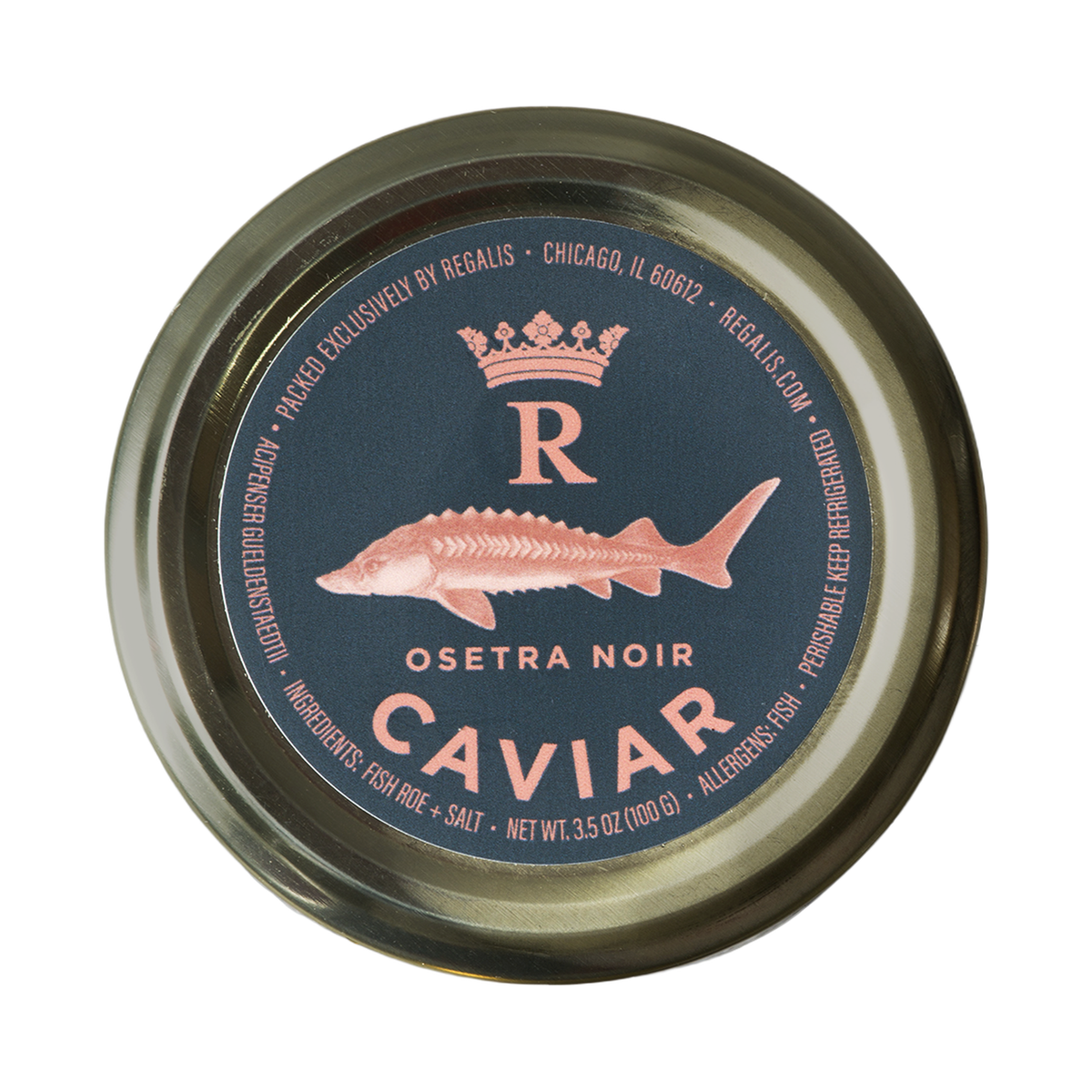 Regalis Osetra Noir Caviar 3.5 oz