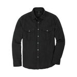 Rivay Cortina Brushed Cotton Camp Shirt in Dark Olive - Dark Olive