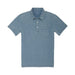 Rivay Indigo Slub Jersey Polo - Bleach Wash