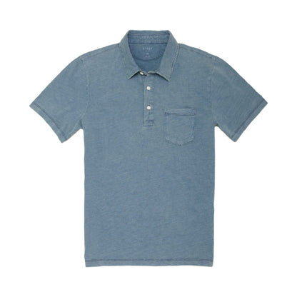 Rivay Indigo Slub Jersey Polo