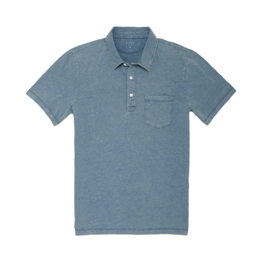 Rivay Indigo Slub Jersey Polo