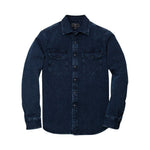 RIVAY Judd Indigo Dobby Overshirt - Dark Indigo