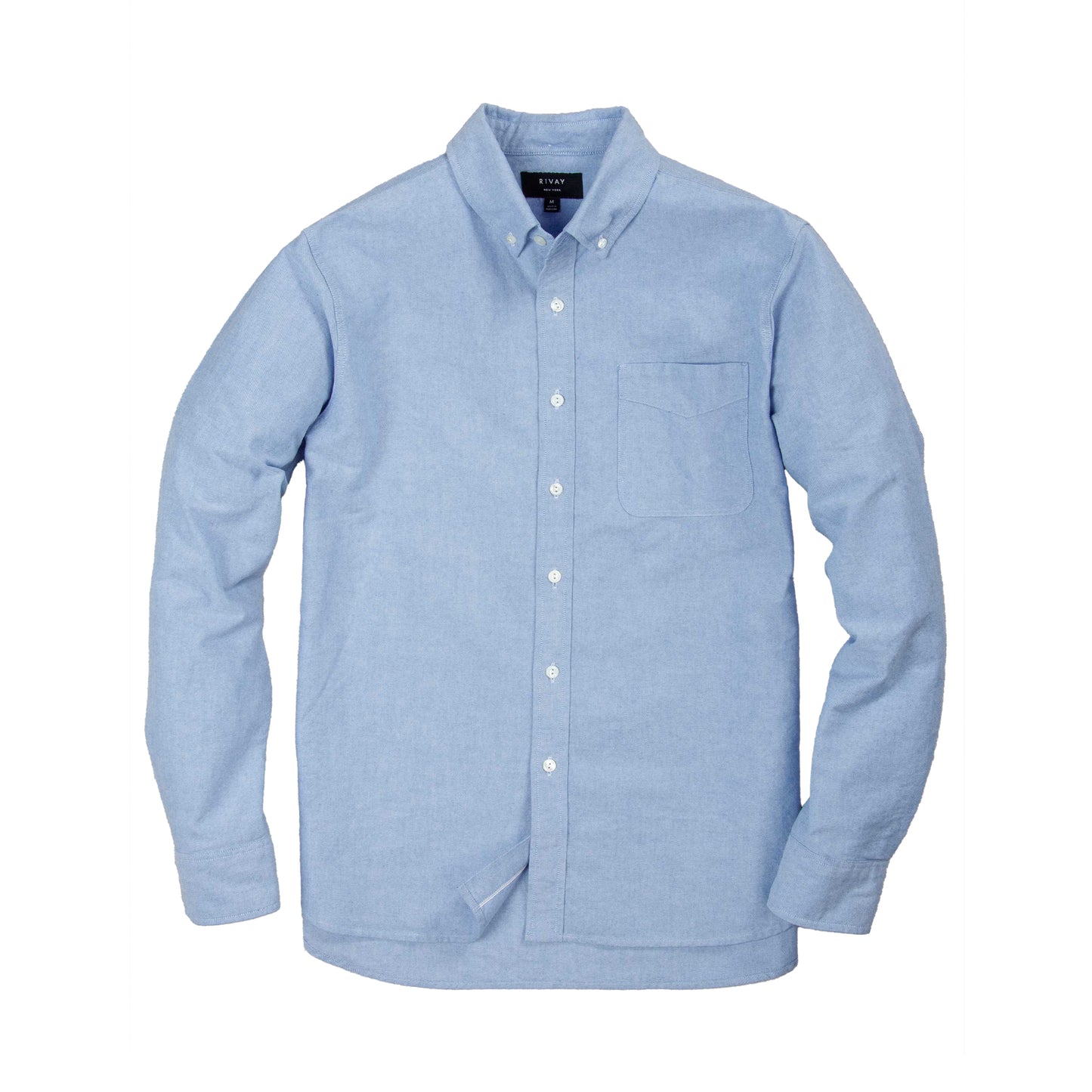 Rivay Shaw Selvedge Oxford Button Down in French Blue