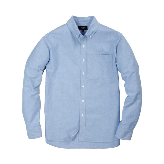 Rivay Shaw Selvedge Oxford Button Down in French Blue