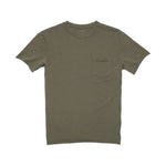 RIVAY Slub Cotton Pocket Tee in Olive - Olive