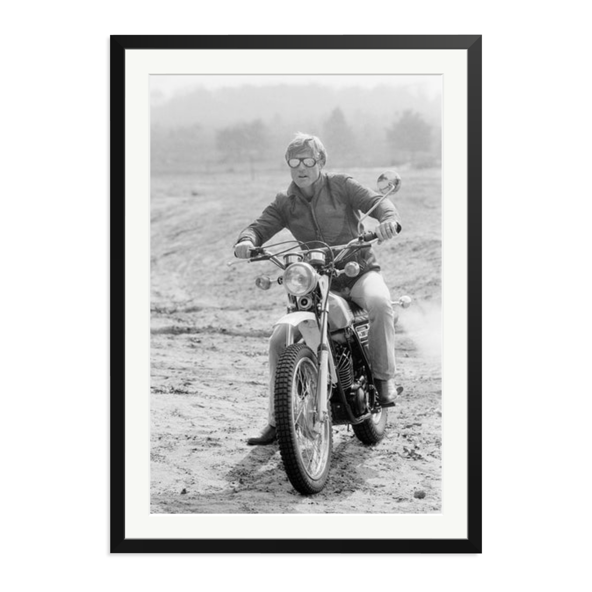 Robert Redford by Terry O'Neill 1975 Framed Print Black XXL