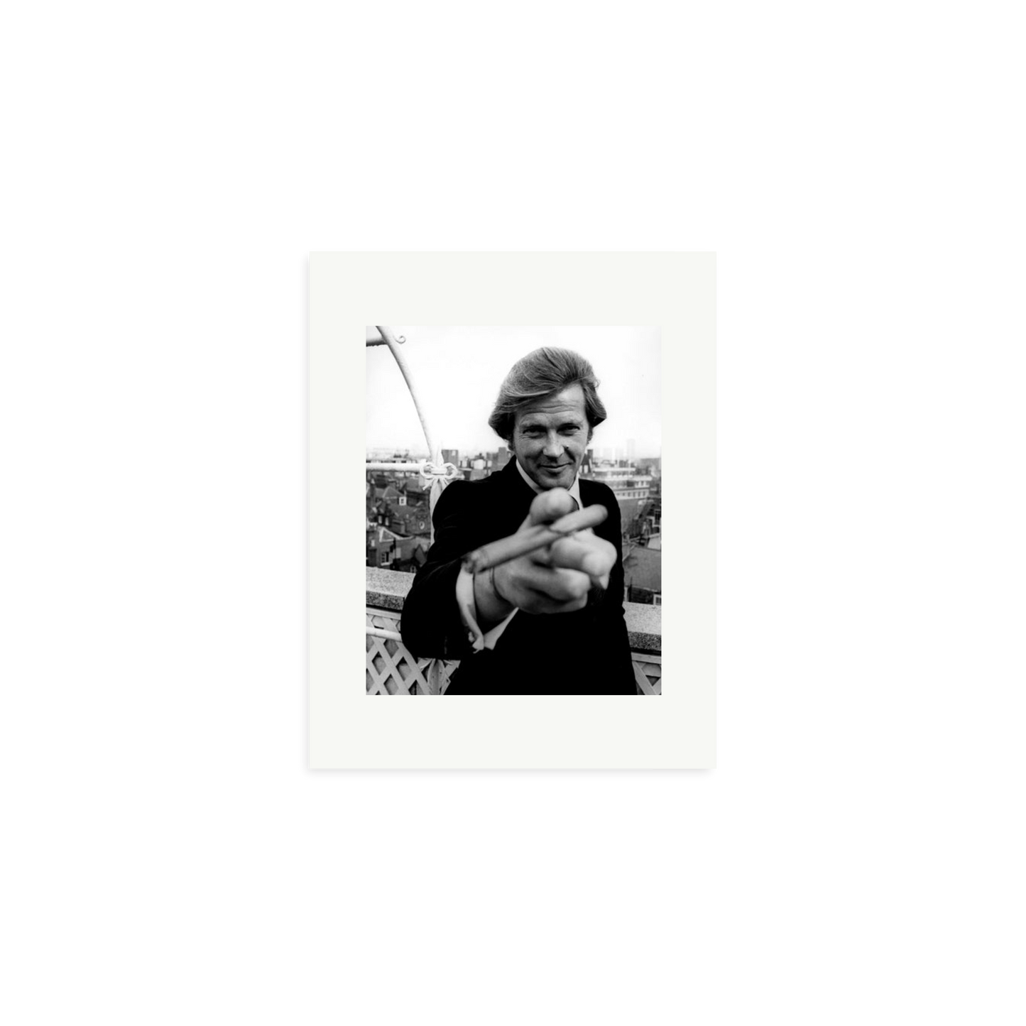 Roger Moore 1972 Bond Announcement Photo