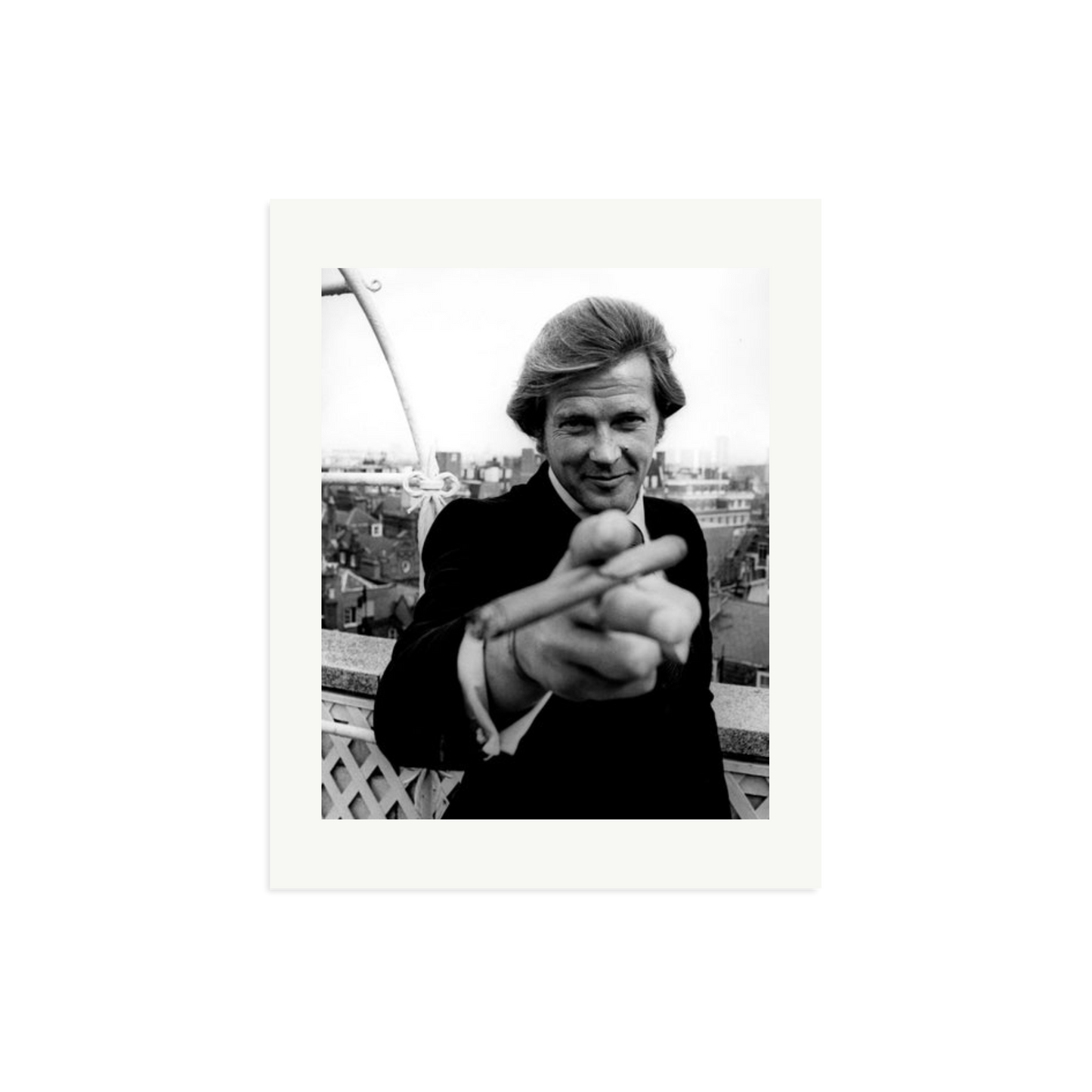 Roger Moore 1972 Bond Announcement Photo