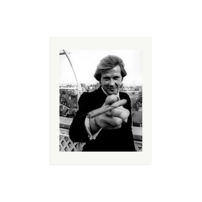 Roger Moore 1972 Bond Announcement Photo Print Only Medium