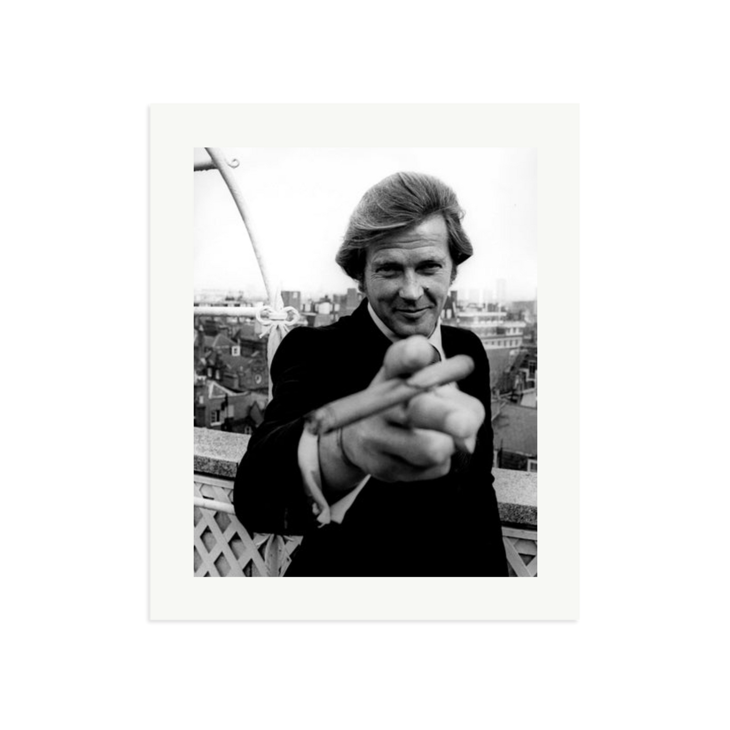 Roger Moore 1972 Bond Announcement Photo