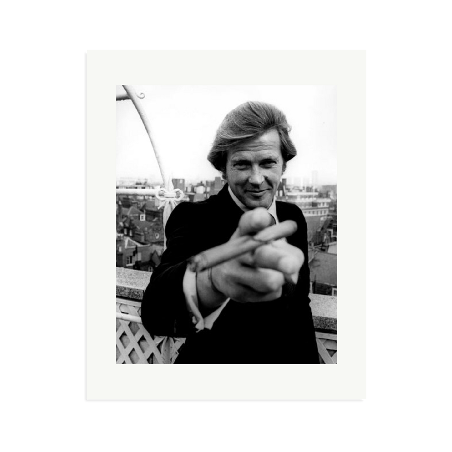 Roger Moore 1972 Bond Announcement Photo