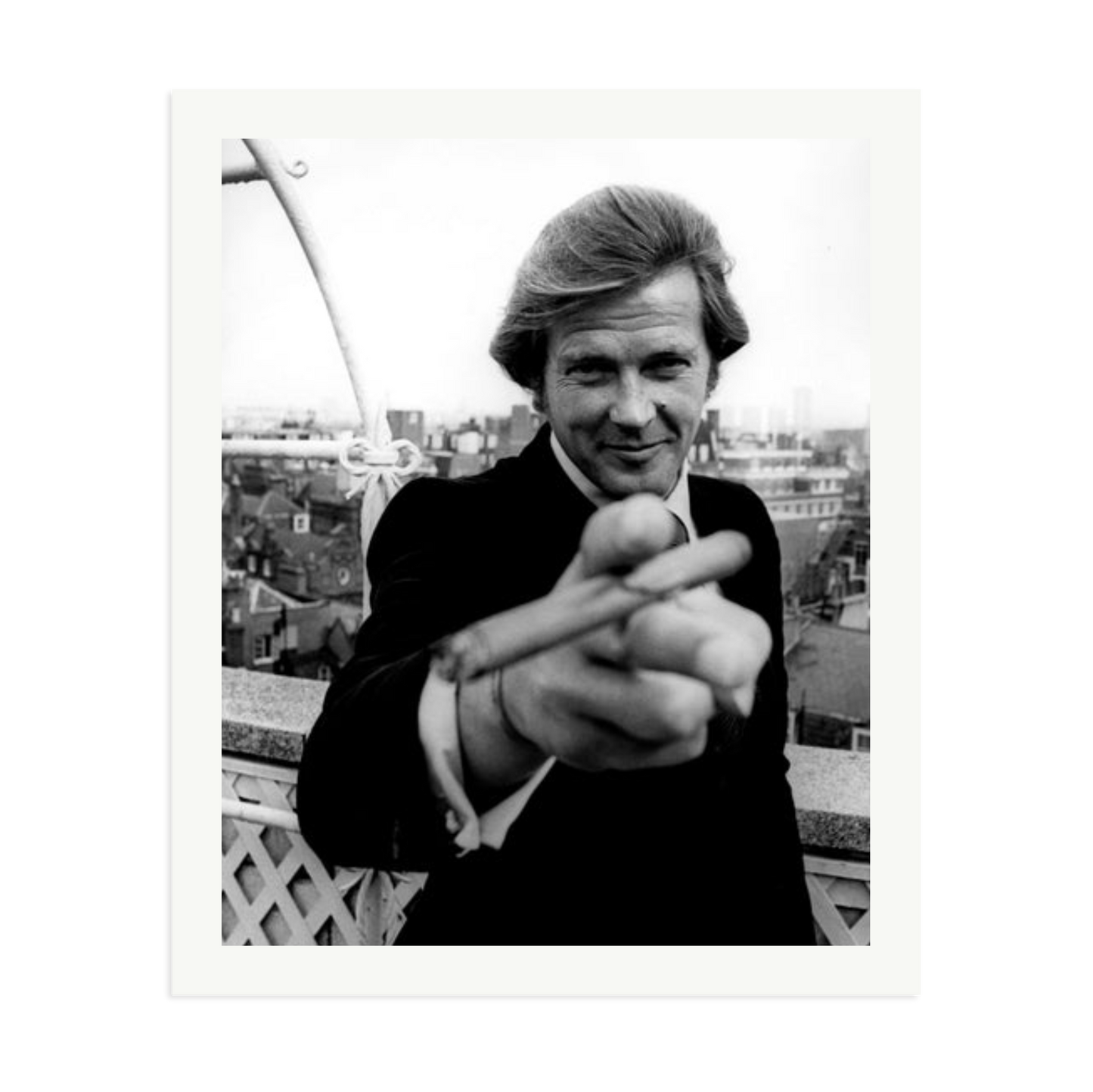 Roger Moore 1972 Bond Announcement Photo