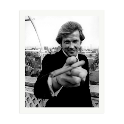 Roger Moore 1972 Bond Announcement Photo Print Only XXL