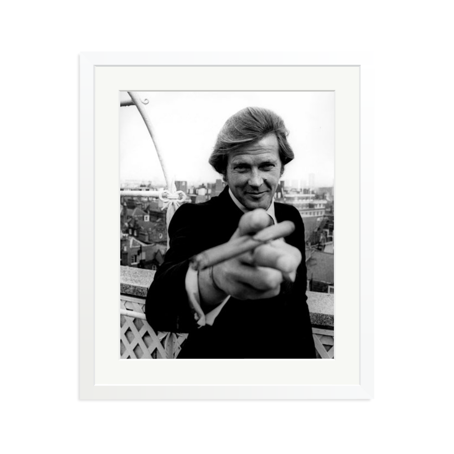 Roger Moore 1972 Bond Announcement Photo